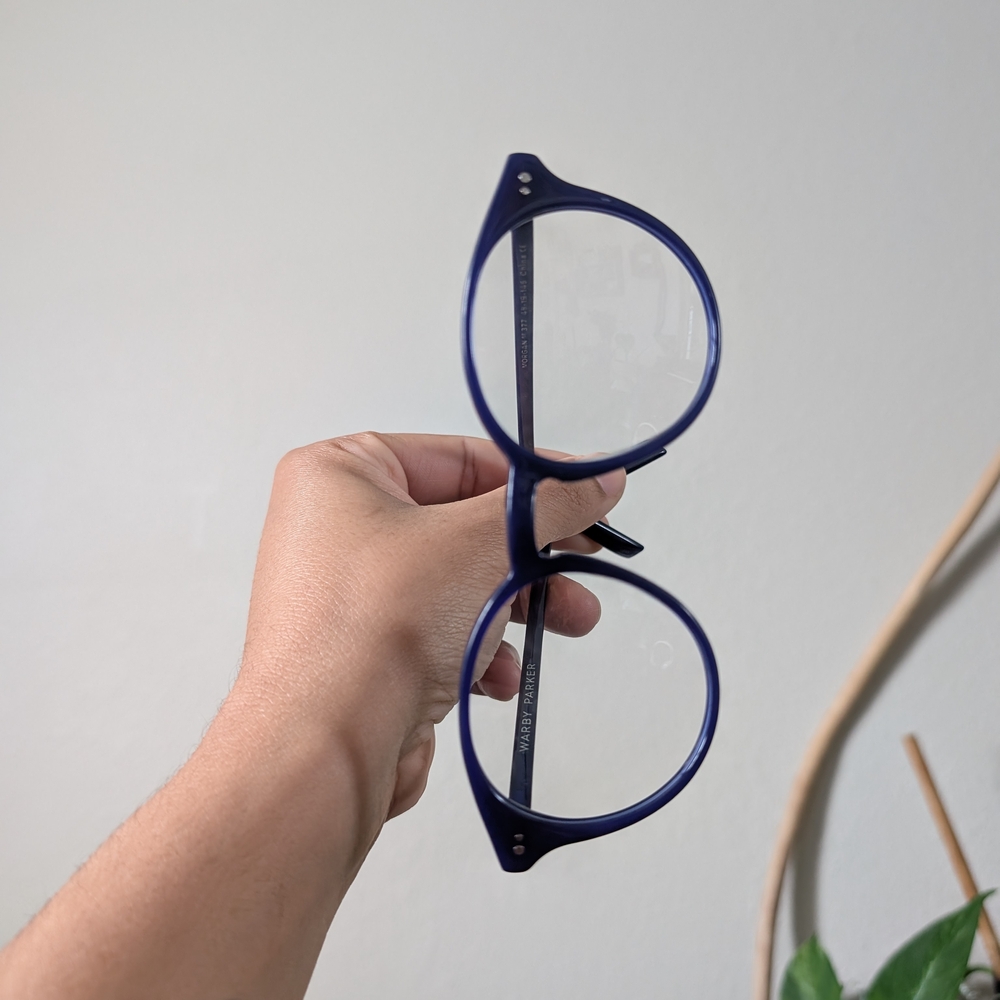 Stylish Blue Round Glasses